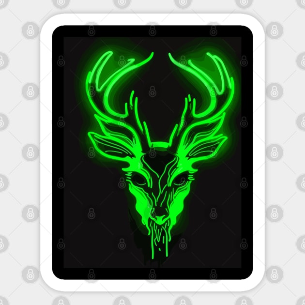 fear the deer Sticker by designfurry 